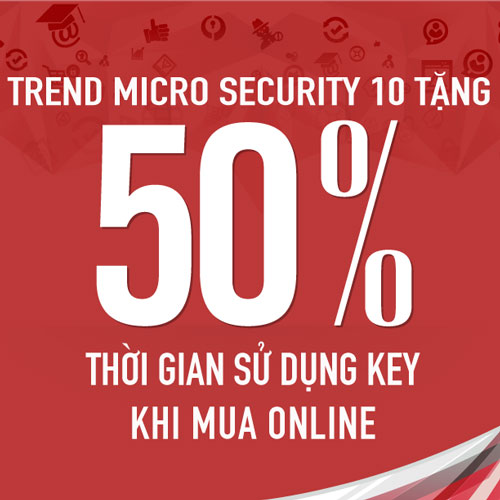 Ưu đãi 50% từ Trend Micro